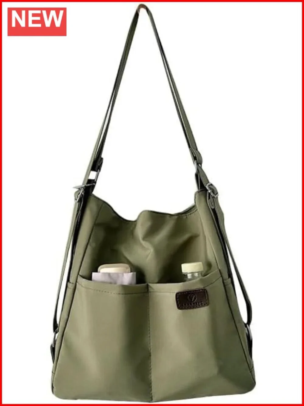 Women's 3-Way Convertible Backpack Tote Crossbody, Water-Resistant Lightweight